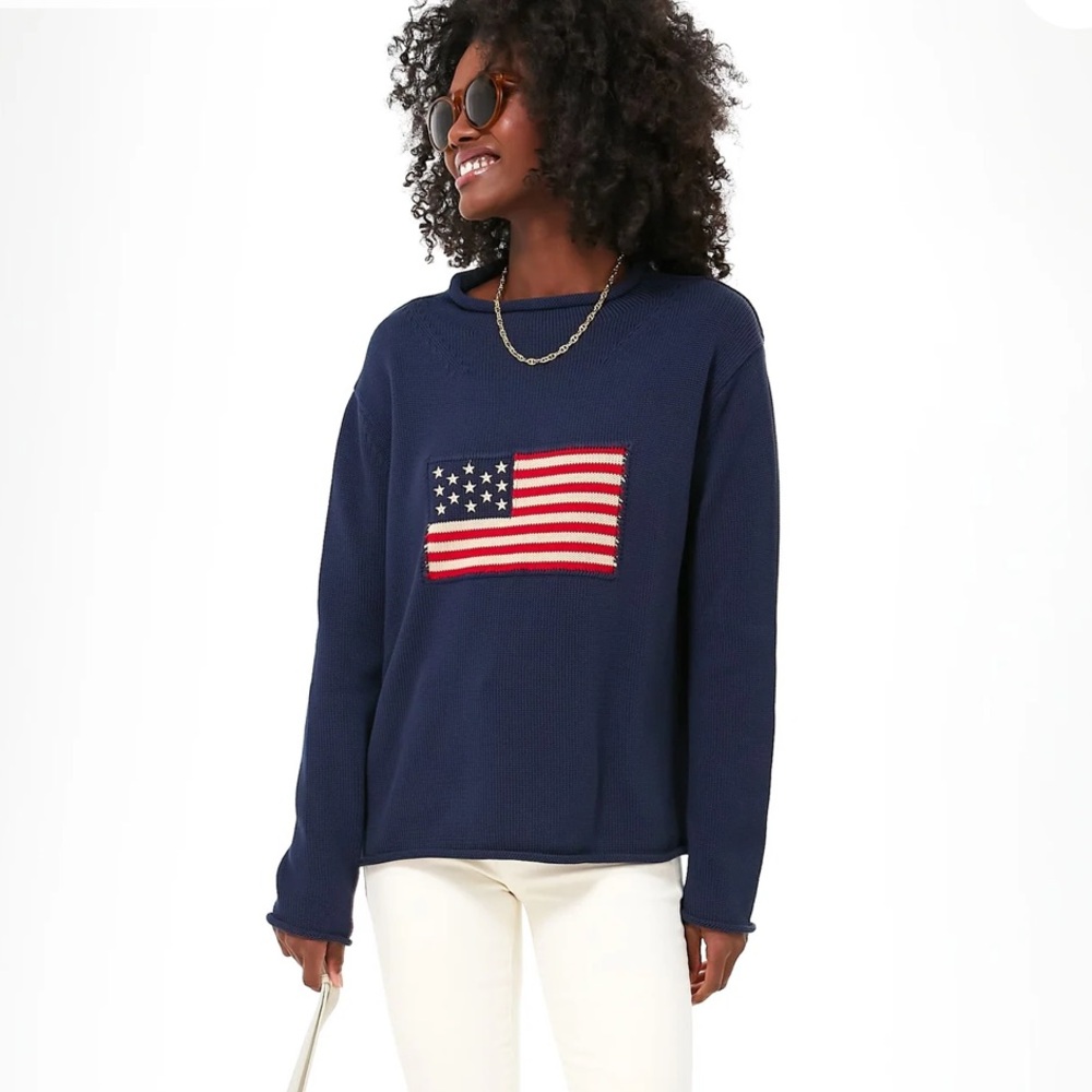 NWT Tuckernuck Navy Americana Sweater - Size XL - Picture 3 of 15